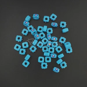 Mavi Tas Blaue Steine Stein Nazar Boncuk Perle Türkis Perlen Anhänger Kette 3mm - Bild 1 von 6