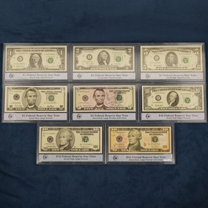 Federal Reserve Star Note Collection 8 Notes - Free Shipping Usa