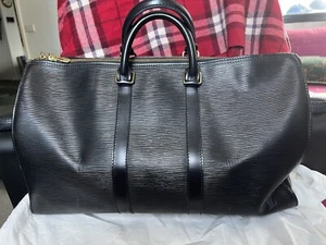 Louis Vuitton Keepall 45 Epi Black Leather - Picture 1 of 16