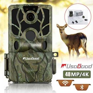 Usogood Wi-Fi Wildlife Camera 4K 30fps 48MP Bluetooth with Night Vision Motion