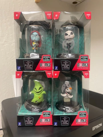 DOMEZ The Nightmare Before Christmas Zero, Jack, Oogie, Sally GITD Series 5 Set Cover