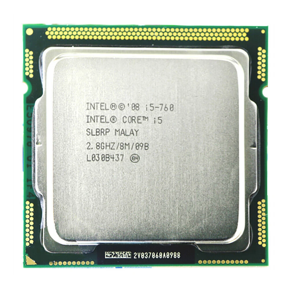 Intel Core i5-760 CPU Quad-Core 2.80GHz / 8MB LGA1156 SLBRP Processor - Image 1 of 1
