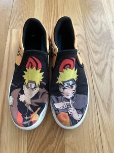 Naruto Akasuki Anime Vans slip-ons Custom hand painted shoes Men’s 7 Women’s 8.5 - Picture 1 of 4