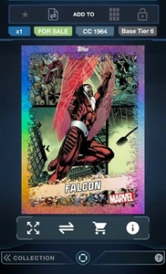Topps Marvel Collect Digital Rainbow Tier 6 Falcon - Picture 1 of 1