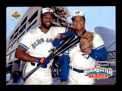 1993 Upper Deck #42 Roberto Alomar/Joe Carter Toronto Blue Jays HOF - Image 1 of 2