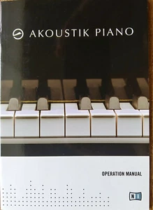 Native Instruments Akoustik Piano Original Owner's Manual Book, Acoustic Piano. - Picture 1 of 3
