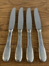 Christofle of France Cluny Silver Plate 9” Dessert Knives set of 4 Pre owned