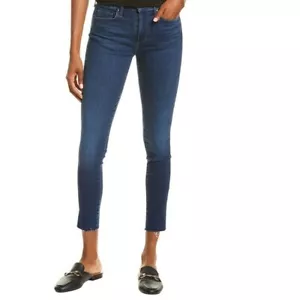 Joe's Jeans Women's Blue Denim Stretch Mid Rise Skinny Leg Ankle Jeans Size 26 - Picture 1 of 7