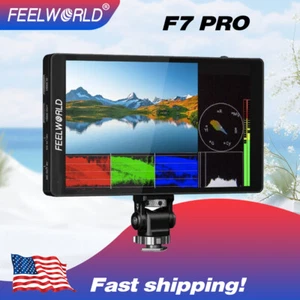 FEELWORLD F7 PRO 7 inch DSLR Camera Field Monitor 4K HDMI 3D LUT LCD Touchscreen - Picture 1 of 15