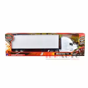 Camión Ray Kenworth T700 nuevo con remolque de mercancías secas blanco 1/32 diecast 10273 - Imagen 1 de 2