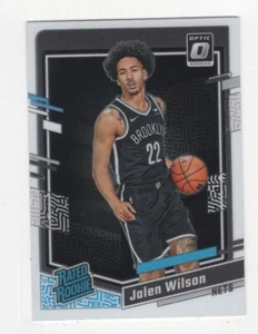 2023-24 DONRUSS OPTIC BASKETBALL RATED ROOKIE JALEN WILSON BROOKLYN NETS #206 - Picture 1 of 1