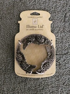 YANKEE CANDLE ILLUMA-LID ( NEW ) ACORN AND LEAF THEME  - Picture 1 of 2