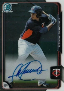 Amaurys Minier 2015 Bowman Chrome BCAP-AM MLB Card Free Shipping - Picture 1 of 2