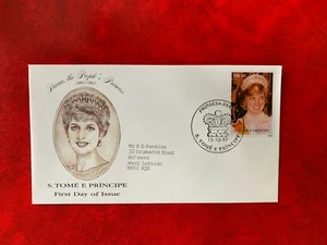 SAO TOME ET PRINCIPE STP 1997 FDC PRINCESS DIANA MEMORIAM # RARE # - Picture 1 of 1