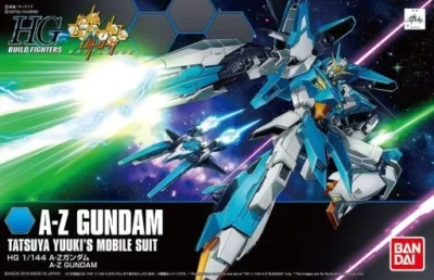 HGBF Gundam Build Fighters Batlog AZ Gundam 1/144Modello in plastica con codi... - Immagine 1 di 4