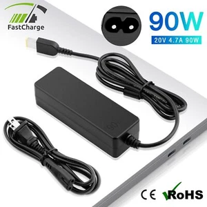 90W USB AC Adapter Charger for Lenovo Ideapad 500 500s Thinkpad T440p T540p G500 - Picture 1 of 5