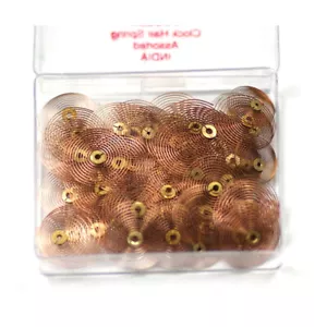 72x alarm Clock Hairsprings assortment sizes spares clockmakers hair springs NEW - Picture 1 of 3