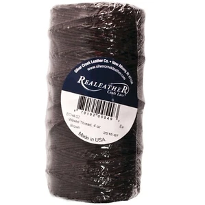 Waxed Thread Brown Polyester Realeather BTH4 02 270 Yards 4 ounce - Picture 1 of 1