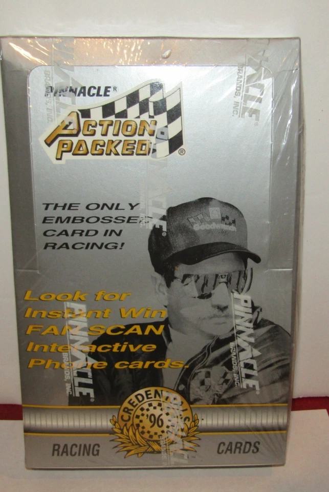1996 Pinnacle Action Packed Credentials Nascar Racing Box 24 pks Factory Sealed - Image 1 of 4