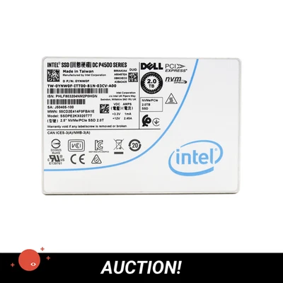 1x Unità a stato solido SSD INTEL/DELL 2TB NVME 2.5 SSDPE2KX020T7T YNW0F - Immagine 1 di 4