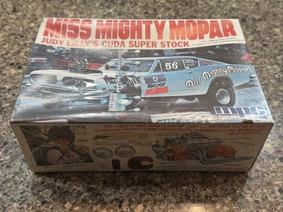 MPC 1968 MISS MIGHTY MOPAR CUDA ORIGINAL FACTORY SEALED KIT!! CIRCA 1968! VMCP! - Image 1 of 4