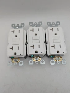 3x Leviton GFTR2 20 amperios resistentes a manipulaciones GFCI sin caja, ligero desgaste de almacenamiento - Imagen 1 de 4
