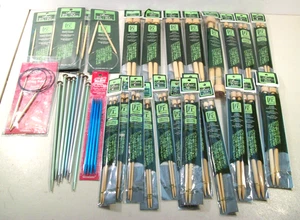 New Knitting Needles Lot, Clover Takumi Bamboo Needles, Susan Bates, Boye Steel - Picture 1 of 8