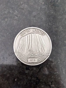 Devil's Tower Benchmark Geocoin - Picture 1 of 2