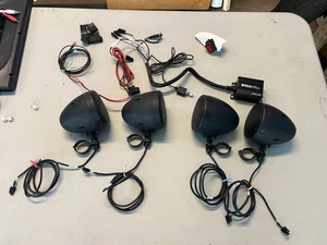 Boss Audio MCBK470B Qty 4 3" Black Speakers Amplifier Switch - Picture 1 of 5