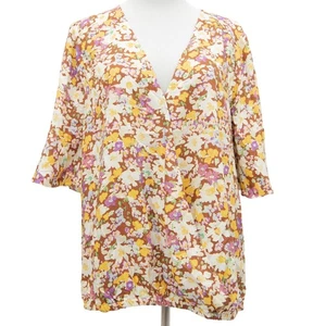 Sanctuary Criss-Cross Drawn To You Floral Top Blouse Size X Large - Picture 1 of 9
