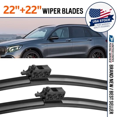 Juego de escobillas limpiaparabrisas de ventana delantera genuino para Mercedes-Benz Clase C GLC NUEVO Foto 1 de 4