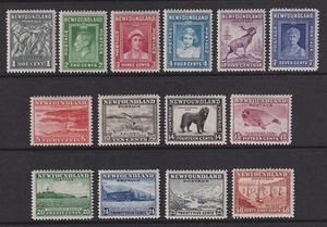 NEWFOUNDLAND 1941-44: Mint KGVI definitive set (14) SG 276/289 cv £48 · 2 images - Picture 1 of 2