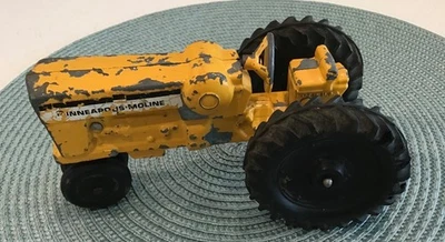 Vintage ERTL Minneapolis Moline Yellow Die Cast Toy Farm Tractor Made USA - Image 1 of 4