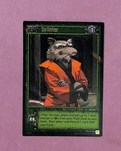 2004 TMNT Unleashed TCG SPLINTER Ultra RARE Holo Foil 1st Edition LP - Picture 1 of 2