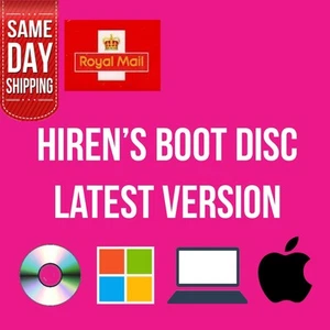 Hiren's Boot Disc Recover & Repair Windows XP 7 8 10 & 11 CD DVD - Picture 1 of 1