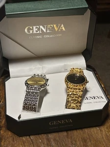 Set Of Vintage Wrist Watches . Gruen Precision Quartz And Geneva Quartz - Picture 1 of 9