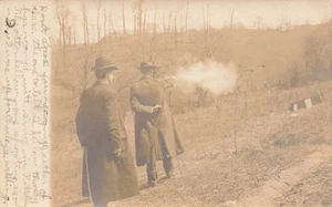 LP48 Pittsburgh PA Shooting Gun Target Practice 1907 RPPC Postcard - Picture 1 of 2