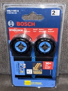 BOSCH StarLock Carbide Oscillating Tool Blades 2-Pack 1-1/4“Width {OSL114C-2} - Picture 1 of 12