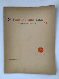 Partituras. Debussy. Pour le Piano - Preludio. Sarabande - Toccata.  Piano. - Imagen 1 de 1