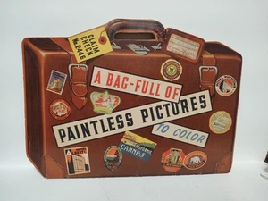 1939 Vintage Paintless Pictures To Color Suitcase Whitman Publ Clarence Biers - Picture 1 of 16
