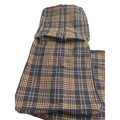 Set of 4 IKEA COVERS for Henriksdal Chair 21" Rutna Blue Check Plaid Slipcover - Image 1 of 2