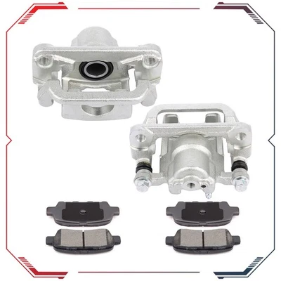 Pinzas de freno traseras para Nissan Sentra 2011-2016 con soporte y pastillas de cerámica Foto 1 de 4