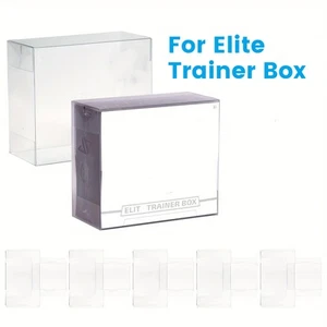 ETB Booster Box Protector Case 5/10pcs for Pokémon TCG - Clear PET Display Box - Picture 1 of 11