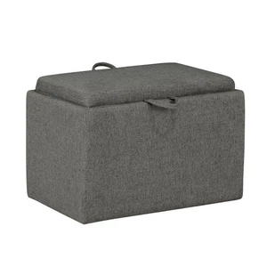Convenience Concepts Designs4Comfort Gris Suave Tela Suave Acento Rectangular con - Imagen 1 de 12