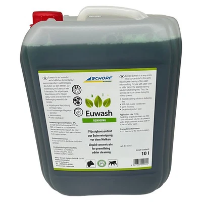 SCHOPF HYGIENE Schopf Euwasch - Flüssigkonzentrat zur Euterreinigung, 10 Liter Kühe Milchtiere