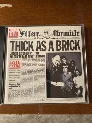 Jethro Tull Thick As A Brick Late Extra German Import CD 1997 Chrysalis Records - Image 1 of 3