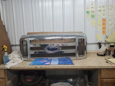 Grille Surround 2 Chrome Bars Fits 08-10 FORD F250SD PICKUP 301957 Foto 1 de 4