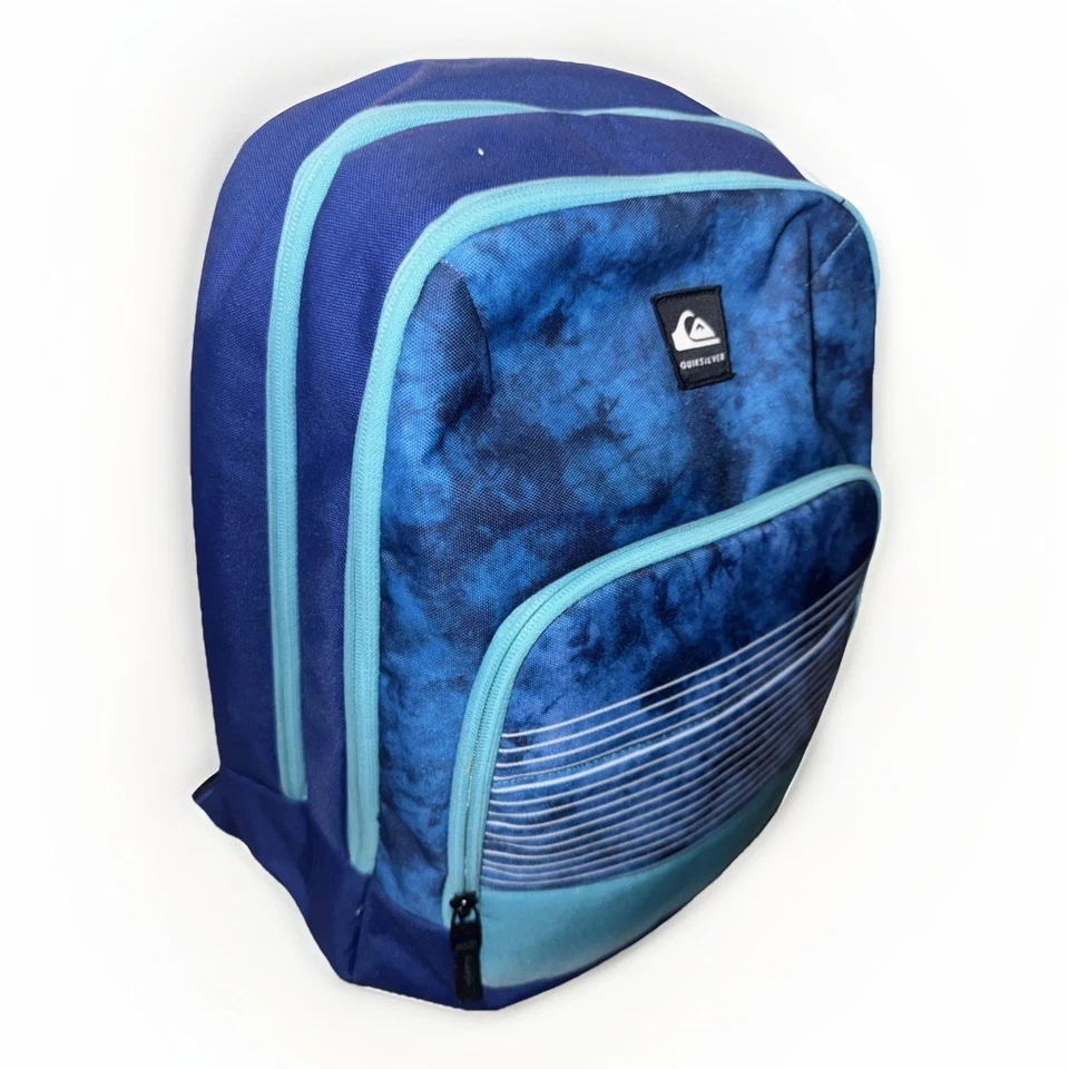 QUICKSILVER Schoolie Backpack Bag Front Cooler Pocket Salveque Burst Royal Blue. - Image 1 of 4
