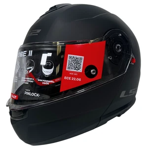 LS2 Strobe II Modular Street Motorcycle Helmet Black Matte Size XXL - Picture 1 of 14