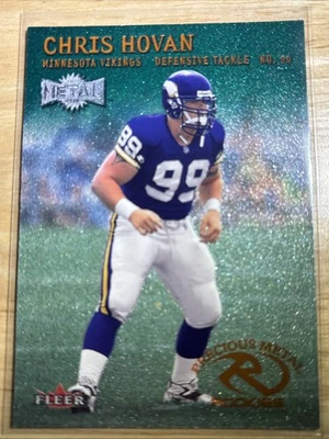 2000 Metal CHRIS HOVAN RC Emerald #212 Minnesota Vikings  - Image 1 of 2